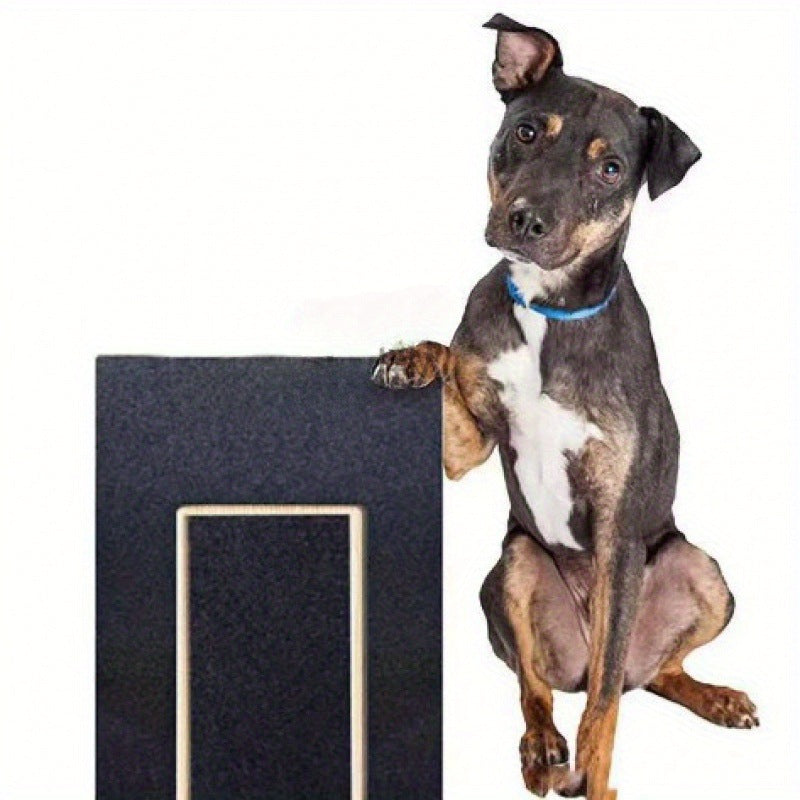 Solid Wood Pet Scratching Board with Nail Grinder