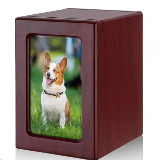Pet wooden urn creative dog cat pet coffin box funeral supplies souvenir box