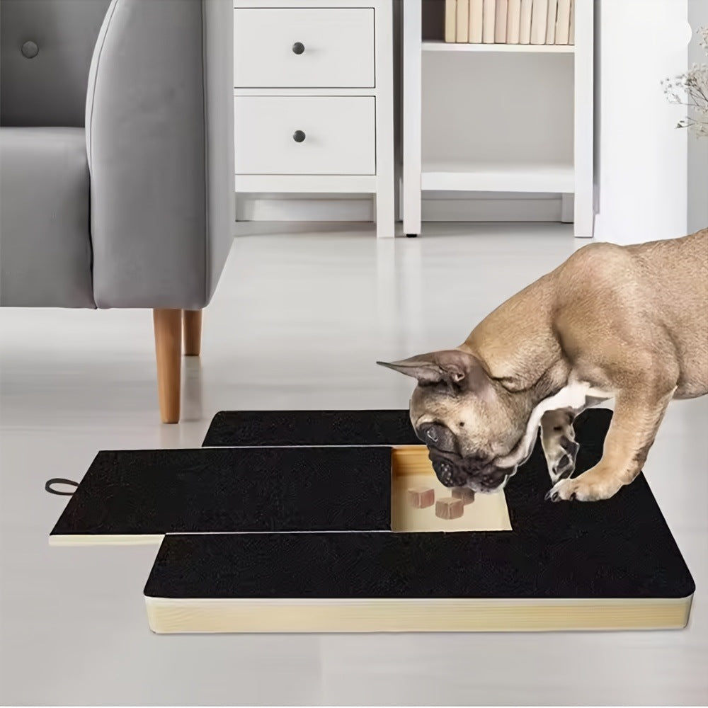 Solid Wood Pet Scratching Board with Nail Grinder