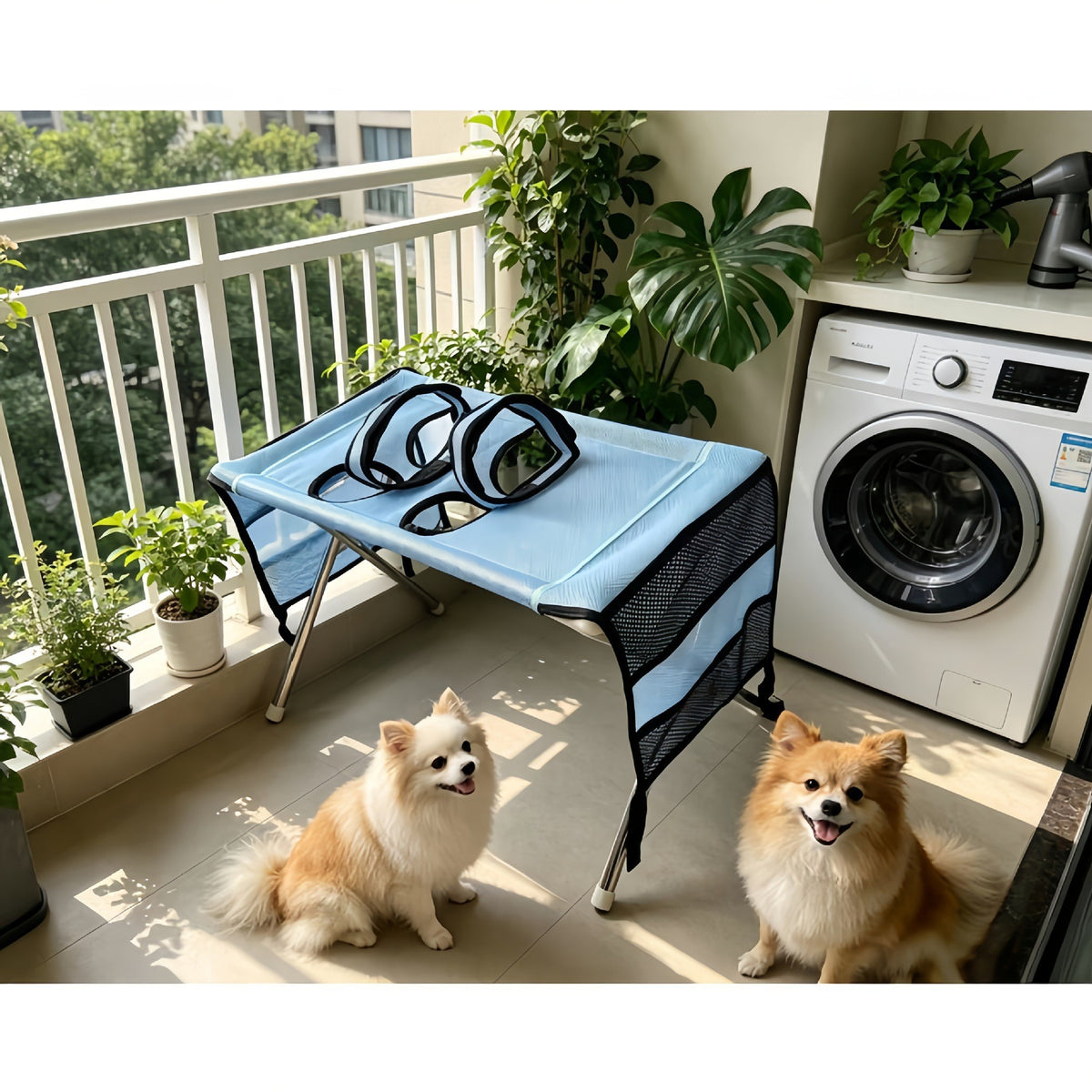 Detaching Pet Care Bed Shower Shelf