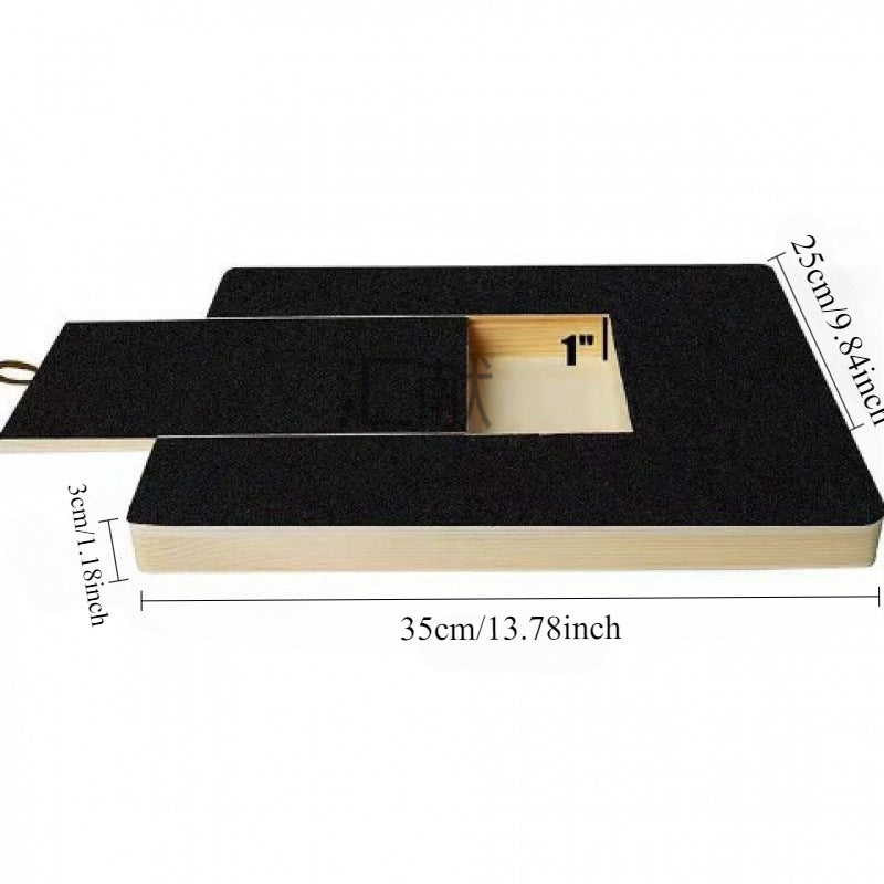 Solid Wood Pet Scratching Board with Nail Grinder