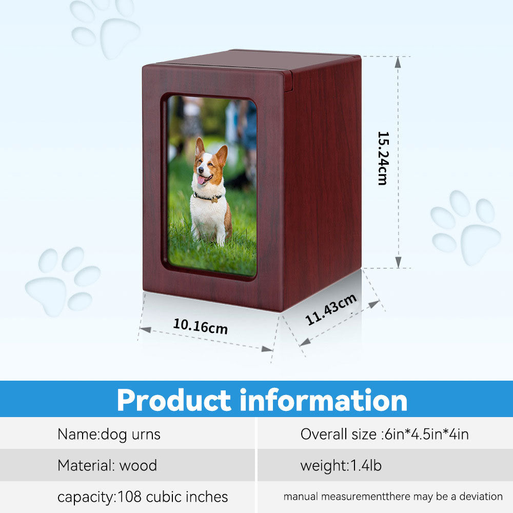Pet wooden urn creative dog cat pet coffin box funeral supplies souvenir box