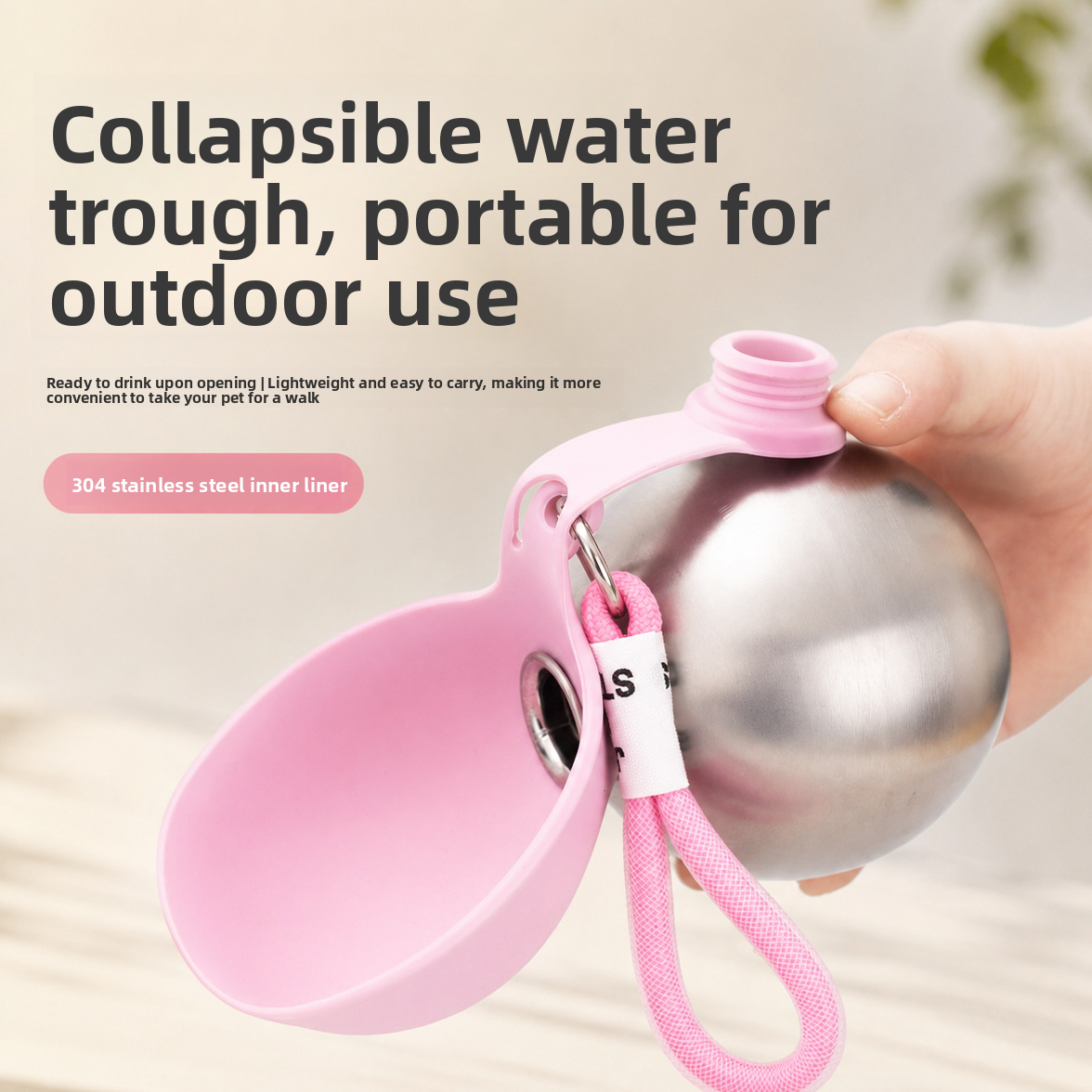 Pet Supplies: Portable Dog Water Bottle for Outdoor Use,